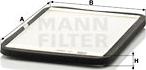 Mann-Filter CU 2424 - Фильтр воздуха в салоне unicars.by