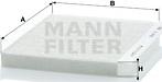 Mann-Filter CU 2422 - Фильтр воздуха в салоне unicars.by