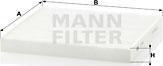 Mann-Filter CU 2544 - Фильтр воздуха в салоне unicars.by