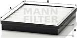 Mann-Filter CU 2520 - Фильтр воздуха в салоне unicars.by