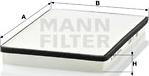 Mann-Filter CU 2672 - Фильтр воздуха в салоне unicars.by