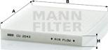 Mann-Filter CU 2043 - Фильтр воздуха в салоне unicars.by