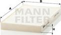 Mann-Filter CU 20 005-2 - Фильтр воздуха в салоне unicars.by