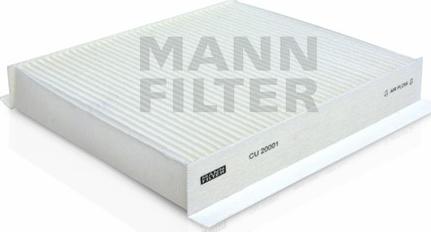 Mann-Filter CU 20 001 - Фильтр воздуха в салоне unicars.by