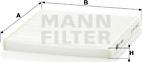 Mann-Filter CU 2027 - Фильтр воздуха в салоне unicars.by