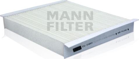 Mann-Filter CU 2143/1 - Фильтр воздуха в салоне unicars.by