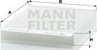 Mann-Filter CU 2143 - Фильтр воздуха в салоне unicars.by