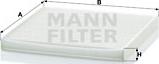 Mann-Filter CU 2131 - Фильтр воздуха в салоне unicars.by