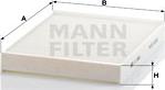 Mann-Filter CU 2842 - Фильтр воздуха в салоне unicars.by