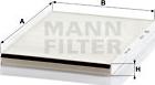 Mann-Filter CU 2839 - Фильтр воздуха в салоне unicars.by