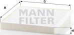 Mann-Filter CU 2356 - Фильтр воздуха в салоне unicars.by