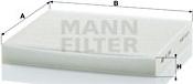 Mann-Filter CU 2362 - Фильтр воздуха в салоне unicars.by