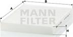 Mann-Filter CU 2335 - Фильтр воздуха в салоне unicars.by