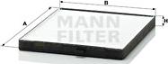 Mann-Filter CU 2330 - Фильтр воздуха в салоне unicars.by