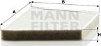 Mann-Filter CU 2337/1 - Фильтр воздуха в салоне unicars.by