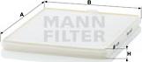 Mann-Filter CU 2326 - Фильтр воздуха в салоне unicars.by