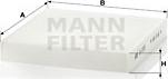 Mann-Filter CU 2253 - Фильтр воздуха в салоне unicars.by