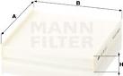 Mann-Filter CU 22 011 - Фильтр воздуха в салоне unicars.by