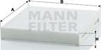 Mann-Filter CU 2232 - Фильтр воздуха в салоне unicars.by