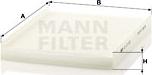 Mann-Filter CU 27 007 - Фильтр воздуха в салоне unicars.by