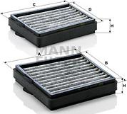 Mann-Filter CUK 20 000-2 - Фильтр воздуха в салоне unicars.by