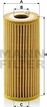 Mann-Filter HU 615/3 x - Масляный фильтр unicars.by