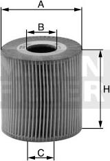 Mann-Filter HU 1077/1 x - Масляный фильтр unicars.by