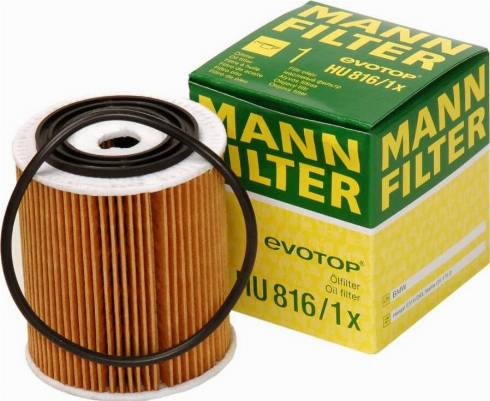 Mann-Filter HU 816/1 x - Масляный фильтр unicars.by