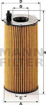 Mann-Filter HU 820/2 x - Масляный фильтр unicars.by