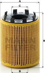 Mann-Filter HU 713/1 x - Масляный фильтр unicars.by