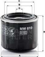 Mann-Filter MW 810 - Масляный фильтр unicars.by