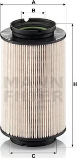 Mann-Filter PU 936/2 x - Топливный фильтр unicars.by