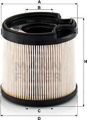 Mann-Filter PU 922 x - Топливный фильтр unicars.by