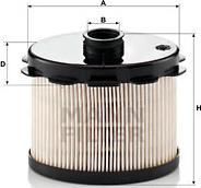 Mann-Filter PU 1021 x - Топливный фильтр unicars.by