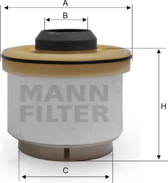 Mann-Filter PU 835 x - Топливный фильтр unicars.by