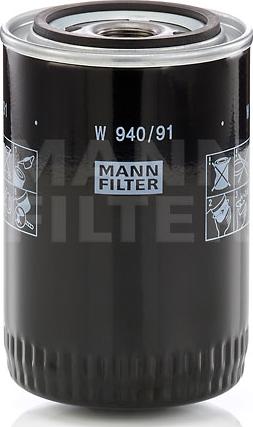 Mann-Filter W 940/9 - Масляный фильтр unicars.by