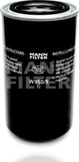 Mann-Filter W 950/8 - Фильтр ГУР, рулевое управление unicars.by