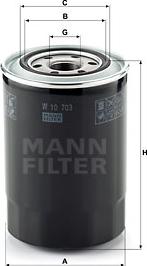 Mann-Filter W 10 703 - Масляный фильтр unicars.by