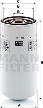 Mann-Filter W 11 023 - Масляный фильтр unicars.by