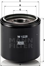 Mann-Filter W 1228 - Масляный фильтр unicars.by