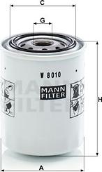 Mann-Filter W 8010 - Масляный фильтр unicars.by