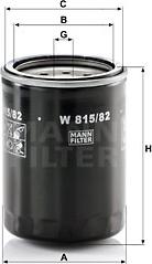 Mann-Filter W 815/82 - Масляный фильтр unicars.by