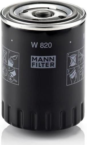 Mann-Filter W 820 - Масляный фильтр unicars.by