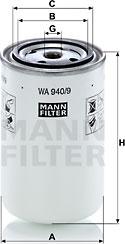 Mann-Filter WA 940/9 - Фильтр охлаждающей жидкости unicars.by