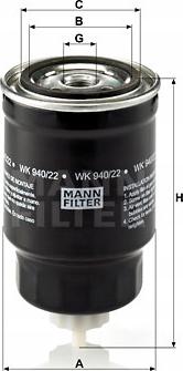 Mann-Filter WA 940/22 - Фильтр охлаждающей жидкости unicars.by