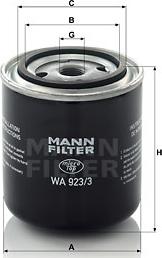 Mann-Filter WA 923/3 - Фильтр охлаждающей жидкости unicars.by