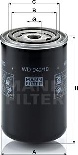 Mann-Filter WD 940/19 - Масляный фильтр unicars.by