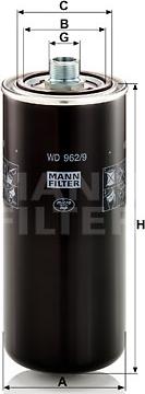 Mann-Filter WD 962/9 - Масляный фильтр unicars.by