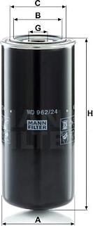 Mann-Filter WD 962/24 - Масляный фильтр unicars.by