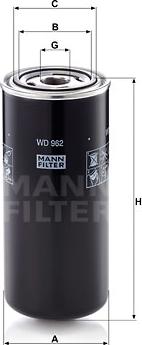 Mann-Filter WD 962 - Масляный фильтр unicars.by